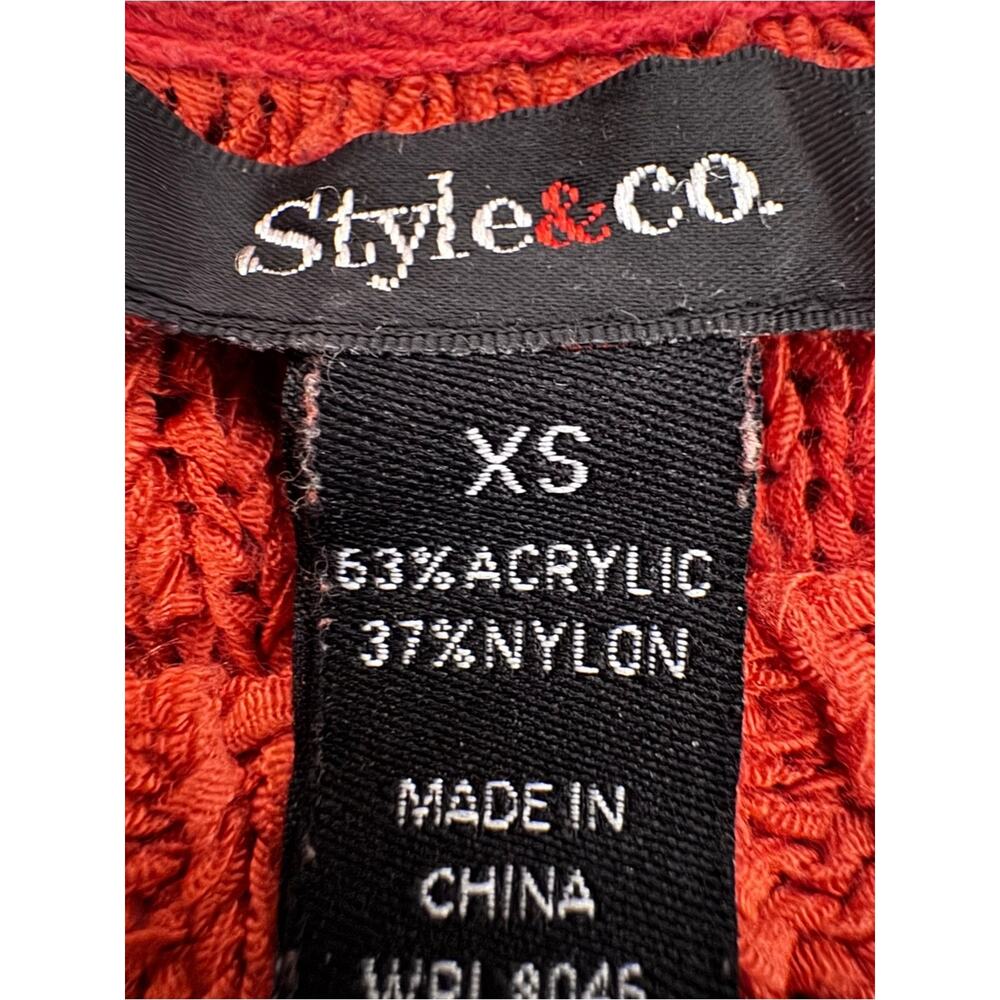 Style & Co. Women's Burnt Orange Knit Sweater - Size XS
b44 - Picture 2 of 3